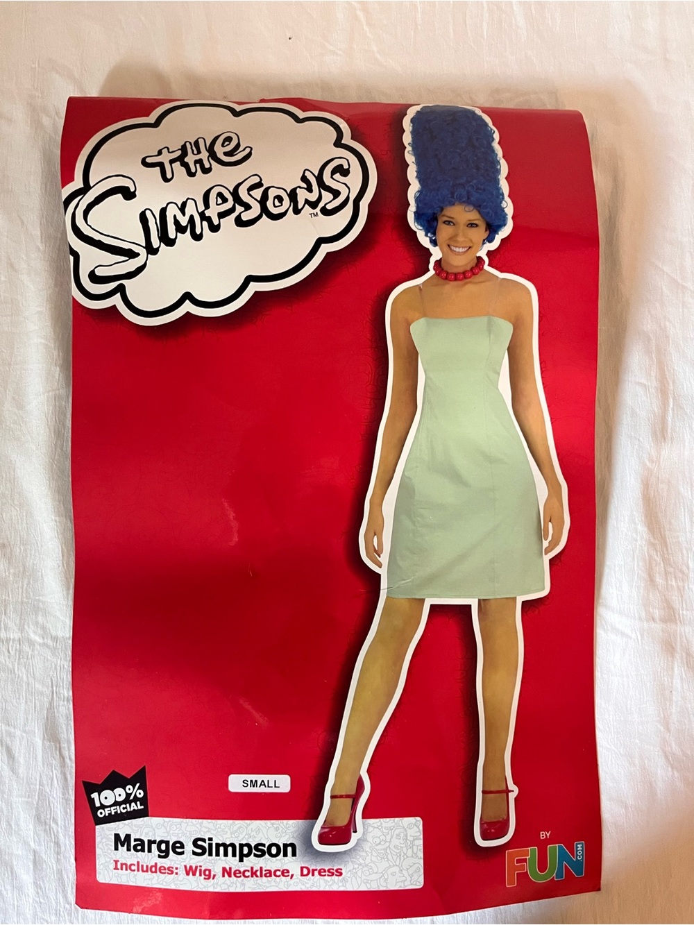 Marge Simpson Light Green Strapless Dress by FUN
